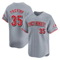 Arlishia C.Reds #35 Jose Trevino Player Gray Home Limited Stitched Jerseys