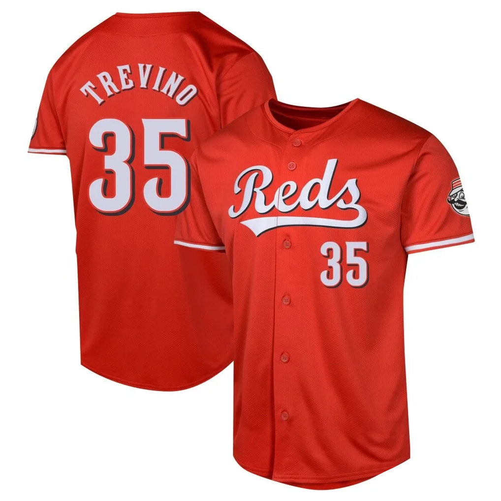 Arlishia C.Reds #35 Jose Trevino Player Red 2026 City Connect Limited Home Stitched Jerseys