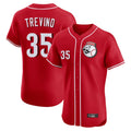 Arlishia C.Reds #35 Jose Trevino Player Red Limited Elite Home Game Stitched Jerseys