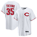 Arlishia C.Reds #35 Jose Trevino Player White Home Game Stitched Jerseys