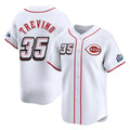 Arlishia C.Reds #35 Jose Trevino Player White Speedway Classic Home Limited Stitched Jerseys