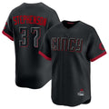 Arlishia C.Reds #37 Tyler Stephenson Player Black City Connect Home Limited Stitched Jerseys