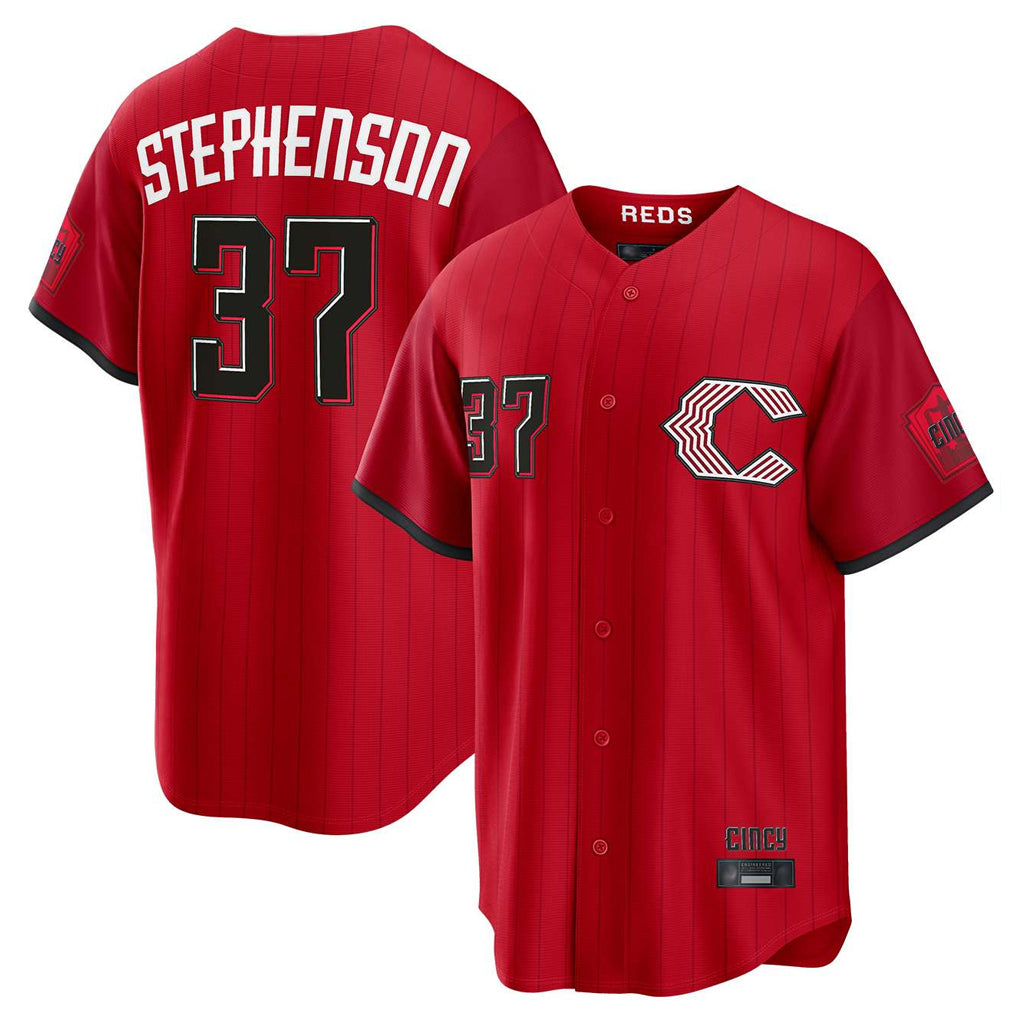 Arlishia C.Reds #37 Tyler Stephenson Player Red 2026 City Connect Home Game Stitched Jerseys