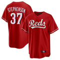 Arlishia C.Reds #37 Tyler Stephenson Player Red Home Game Stitched Jerseys