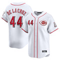 Arlishia C.Reds #44 Elly De La Cruz Player White Home Limited Stitched Jerseys