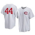 Arlishia C.Reds #44 Elly De La Cruz Player White Stripe Field of Dreams Game Home Stitched Jerseys
