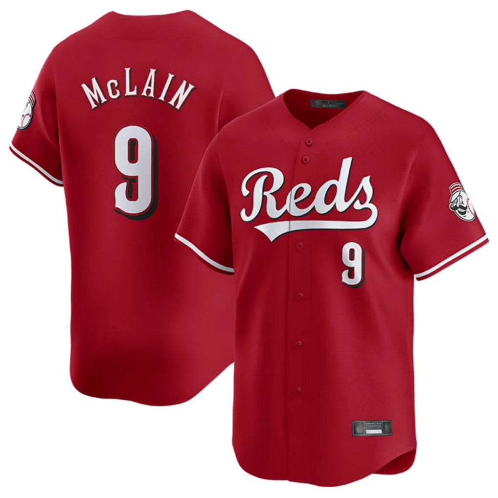 Arlishia C.Reds #9 Matt McLain Player Red Home Limited Stitched Jerseys