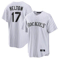 Arlishia C.Rockies #17 Todd Helton Player White Game Home Stitched Jerseys