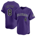 Johmsee C.Rockies #8 Ryan Ritter Player Purple Limited Home Stitched Jerseys
