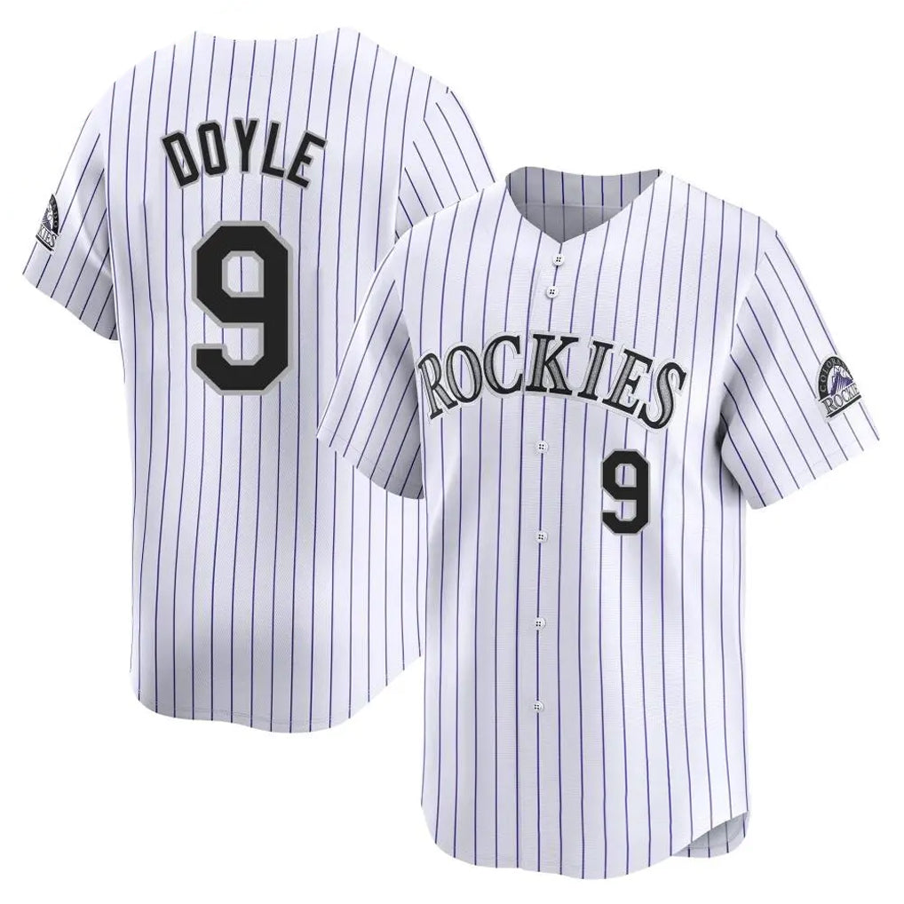 Arlishia C.Rockies #9 Brenton Doyle Player White Limited Home Stitched Jerseys
