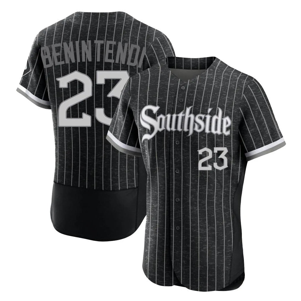 Arlishia C.White Sox #23 Andrew Benintendi Player Black City Connect Limited Elite Home Stitched Jerseys