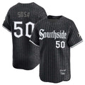 Arlishia C.White Sox #50 Lenyn Sosa Player Black City Connect Limited Home Stitched Jerseys