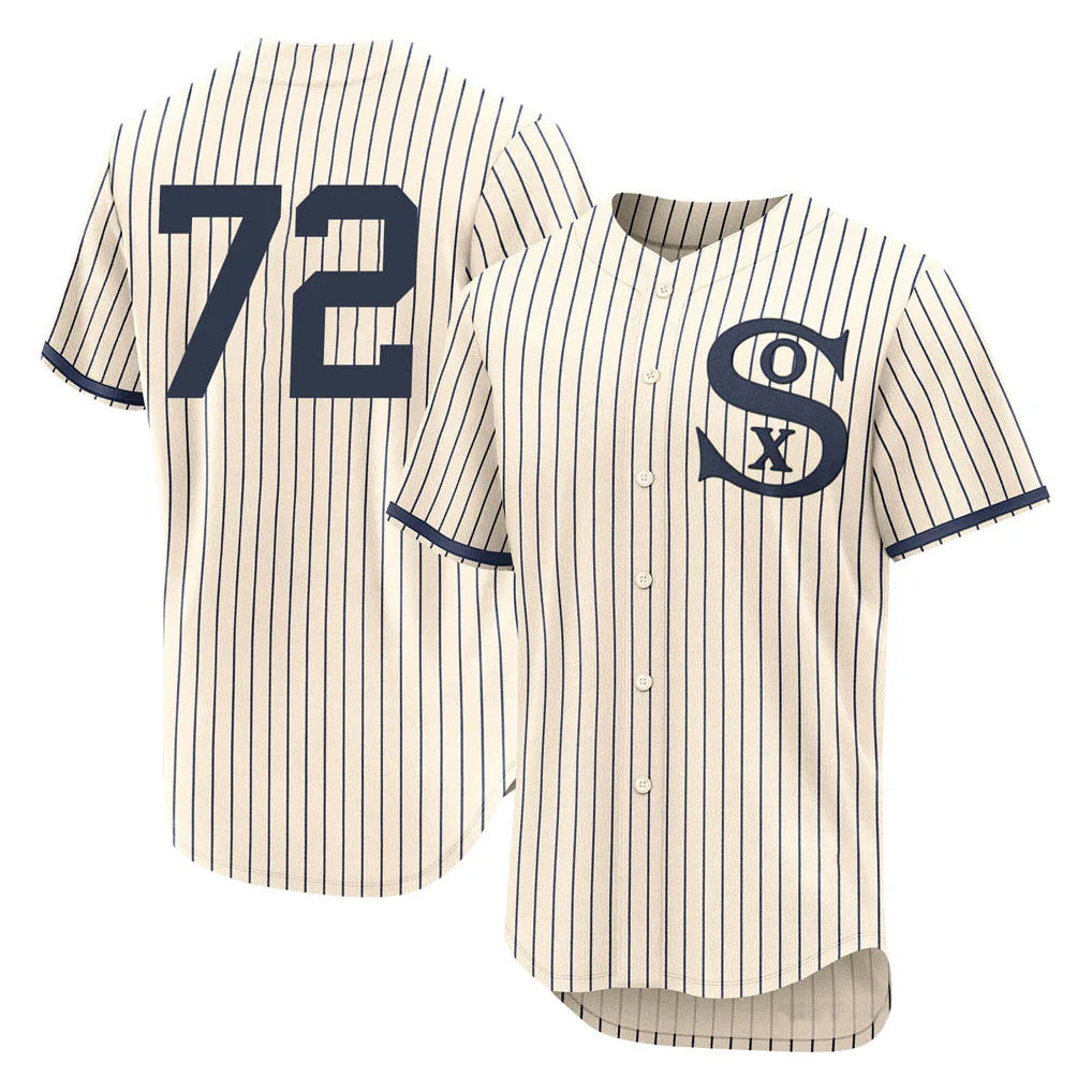 Arlishia C.White Sox #72 Carlton Fisk Player Cream Field of Dreams Limited Elite Home Stitched Jerseys
