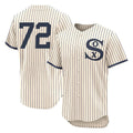 Arlishia C.White Sox #72 Carlton Fisk Player Cream Field of Dreams Limited Elite Home Stitched Jerseys