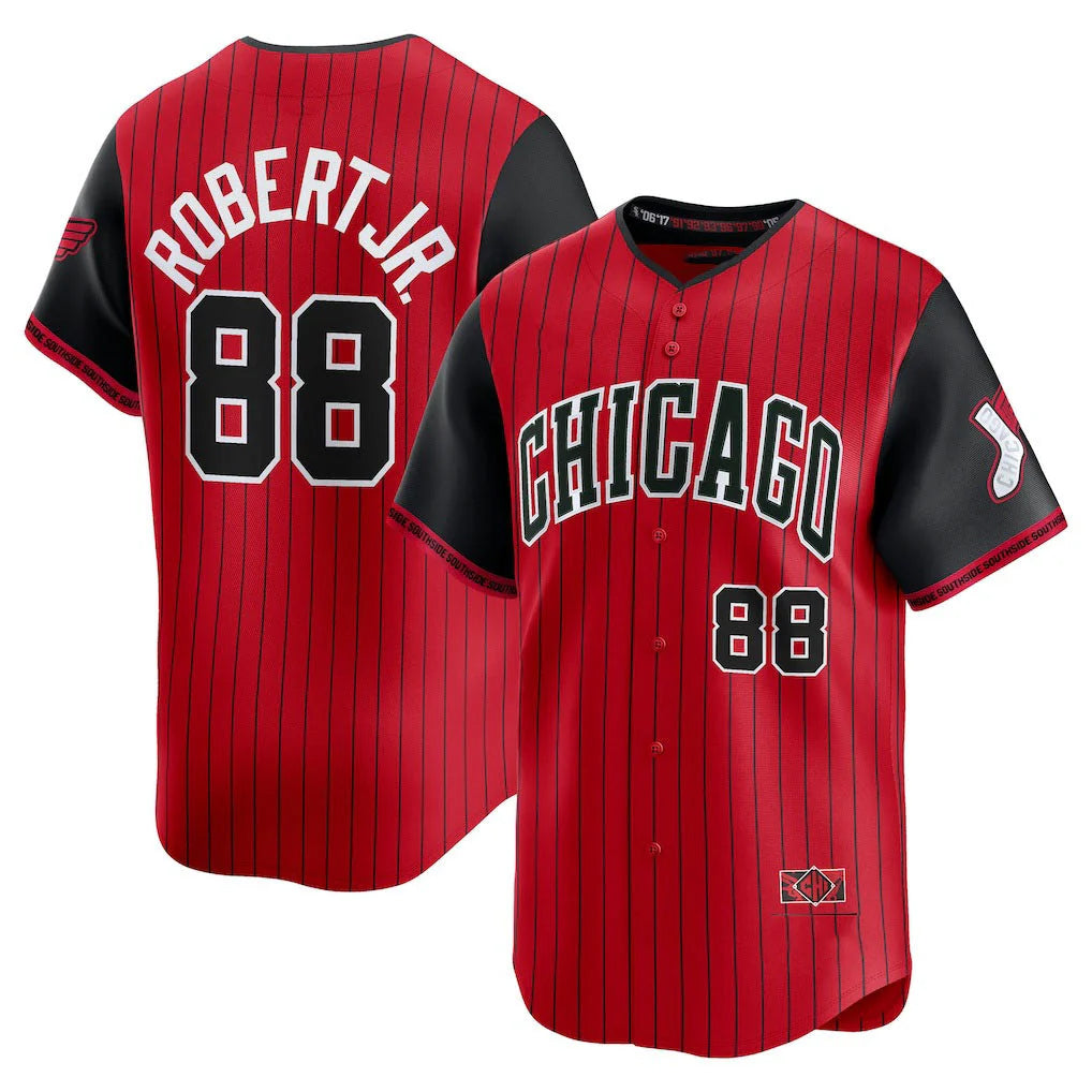 Arlishia C.White Sox #88 Luis Robert Jr Player Red City Connect Limited Home Stitched Jerseys