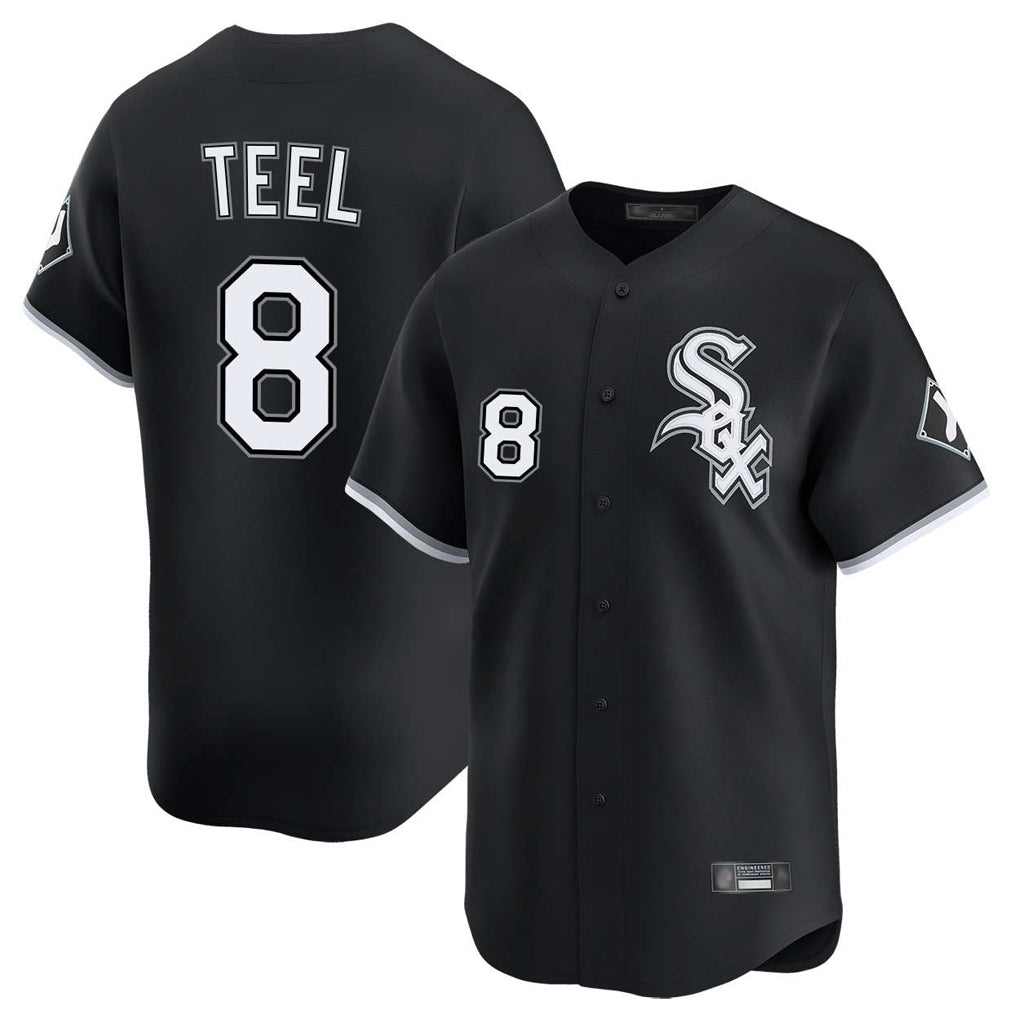 Arlishia C.White Sox #8 Kyle Teel Player Black Limited Home Stitched Jerseys