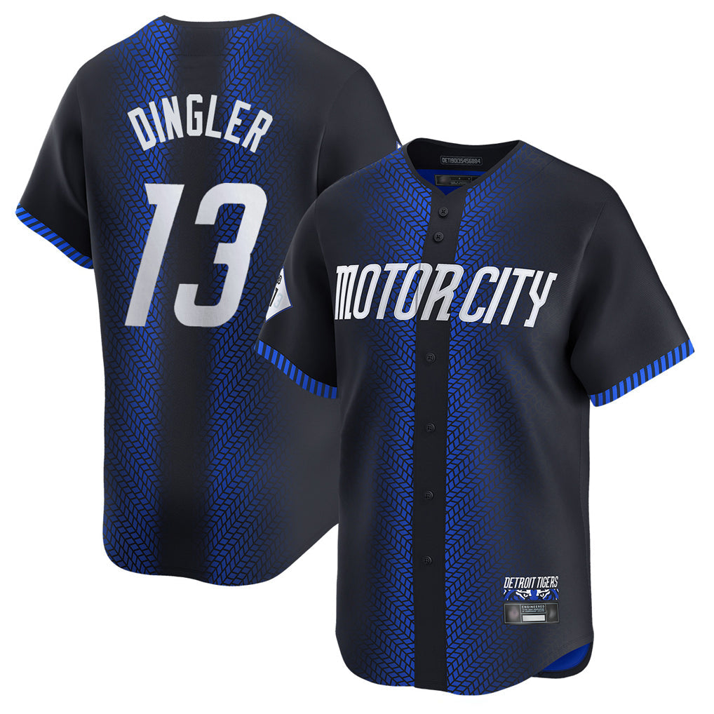 Arlishia D.Tigers #13 Dillon Dingler Player Navy City Connect Home Limited Stitched Jerseys