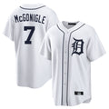 Arlishia D.Tigers #7 Kevin McGonigle Player White Home Game Stitched Jerseys