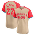 Arlishia H.Astros #27 Jose Altuve Player Cream American League All-Star Limited Elite Home Stitched Jerseys
