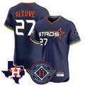 Arlishia H.Astros #27 Jose Altuve Player Navy City Connect Texas Patch Vapor Premier Limited Elite Home Stitched Jerseys
