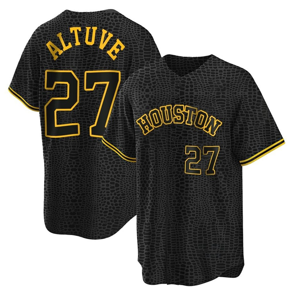 Arlishia H.Astros #27 Jose Altuve Player Snake Skin City Home Game Stitched Jerseys