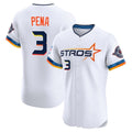 Arlishia H.Astros #3 Jeremy Pe?a Player White City Connect Limited Elite Home Stitched Jerseys