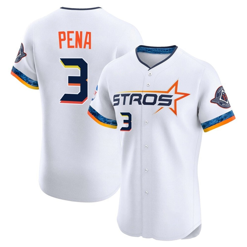 Arlishia H.Astros #3 Jeremy Pe?a Player White City Connect Limited Elite Home Stitched Jerseys