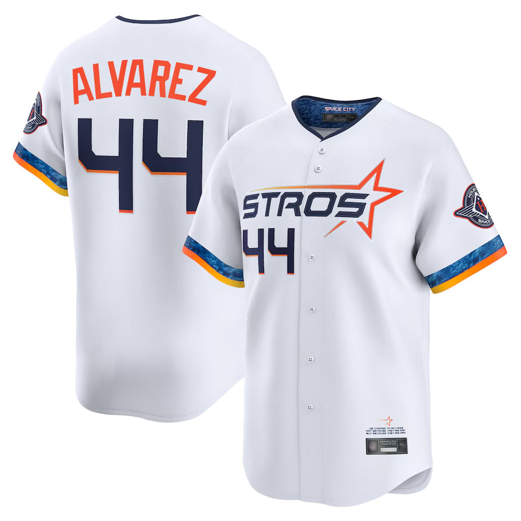 Arlishia H.Astros #44 Yordan Alvarez Player White City Connect Limited Home Stitched Jerseys