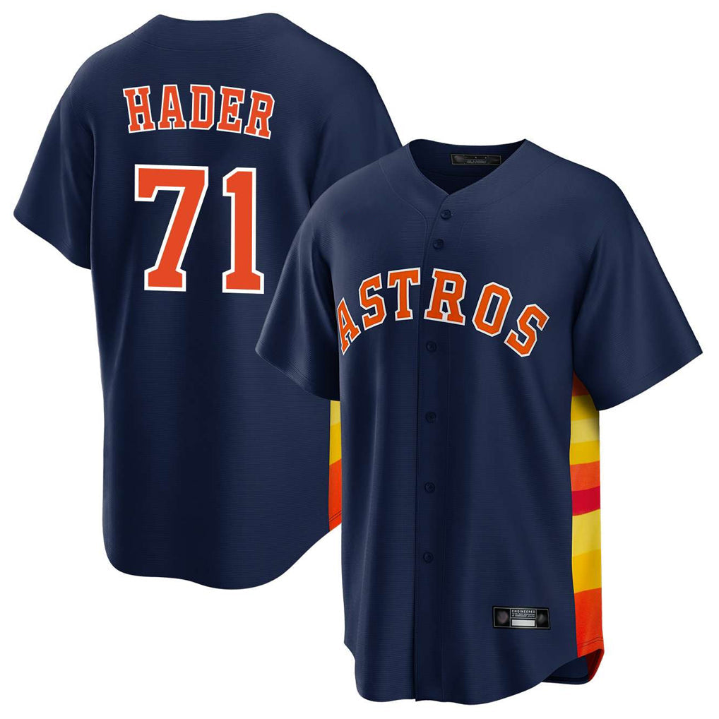 Arlishia H.Astros #71 Josh Hader Player Navy Home Game Stitched Jerseys