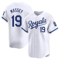 Arlishia KC.Royals #19 Michael Massey Player White Alt Limited Home Stitched Jerseys