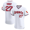 Arlishia LA.Angels #27 Mike Trout Player White T-shirt Home Limited Elite Stitched Jerseys