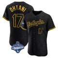 Arlishia LA.Dodgers #17 Shohei Ohtani Player Black World Series Meet Snake Skin City Limited Elite Home Stitched Jerseys