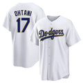 Arlishia LA.Dodgers #17 Shohei Ohtani Player Gold White 2026 Collection Stadium Game Stitched Jerseys