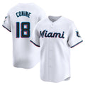 Arlishia M.Marlins #18 Griffin Conine Player White Home Limited Stitched Jerseys