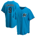 Arlishia M.Marlins #9 Xavier Edwards Player Blue Home Limited Elite Stitched Jerseys