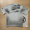 American brand washed distressed letter T-shirt