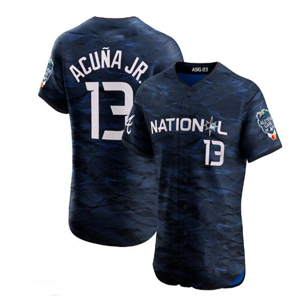 Arlishia A.Braves #13 Ronald Acuna Jr. National League 2023 All-Star Game Vapor Premier Elite Player Jersey - Royal Personalized Jerseys